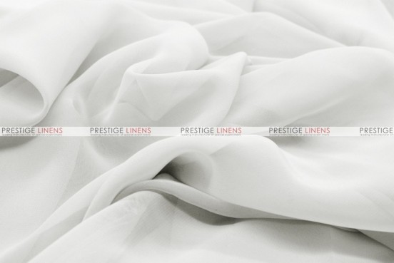 Chiffon - Fabric by the yard - White