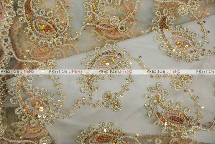 Coco Paisley - Fabric by the yard - Champagne