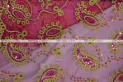 Coco Paisley - Fabric by the yard - Fuchsia