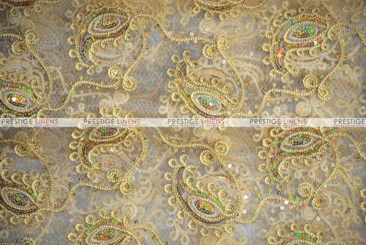 Coco Paisley - Fabric by the yard - Gold