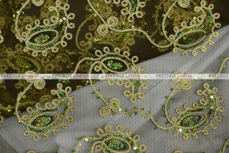 Coco Paisley - Fabric by the yard - Olive