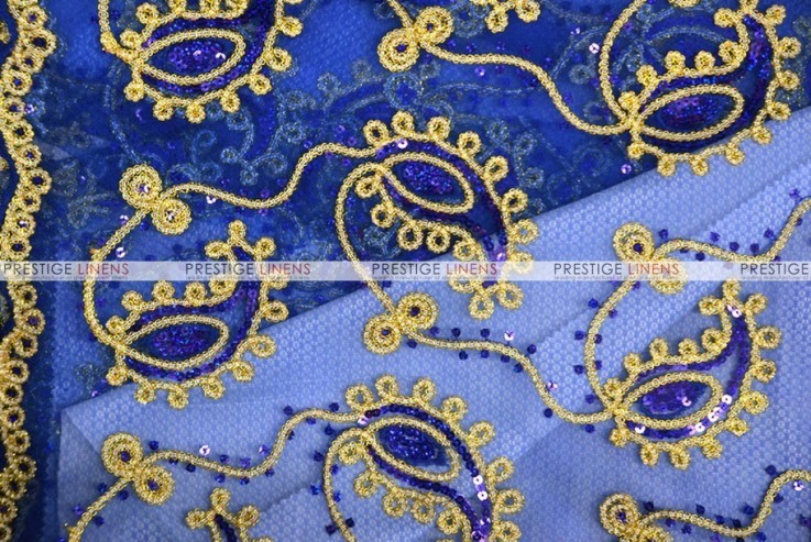 Coco Paisley - Fabric by the yard - Royal