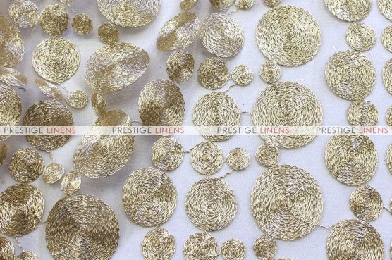 Coins - Fabric by the yard - Champagne