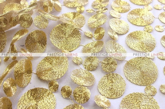 Coins - Fabric by the yard - Gold