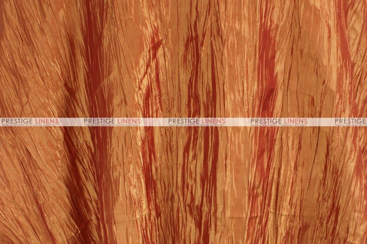 Crushed Taffeta - Fabric by the yard - 230 Fire Orange