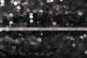 Dazzle Square Sequins - Fabric by the yard - Black