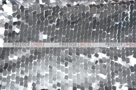 Dazzle Square Sequins - Fabric by the yard - Silver