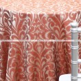 Delta Damask - Fabric by the yard - Rust