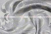 Delta Damask - Fabric by the yard - Silver