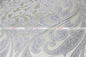 Delta Damask - Fabric by the yard - Silver