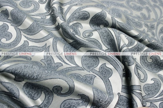 Delta Damask - Fabric by the yard - Smoke