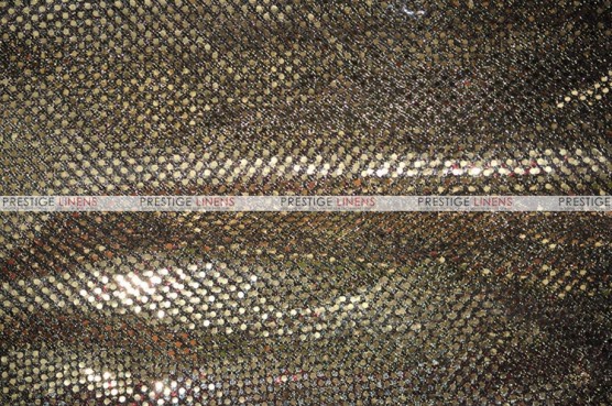Dot Sequins 3mm - Fabric by the yard - Black/Gold