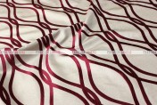 Eliptical Jacquard - Fabric by the yard - Burgundy