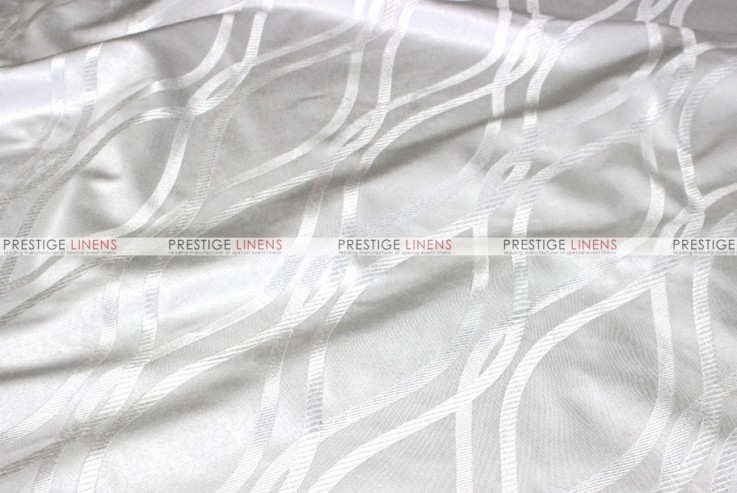 Eliptical Jacquard - Fabric by the yard - White
