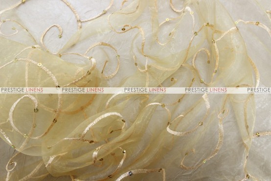 Ferial Organza - Fabric by the yard - Gold