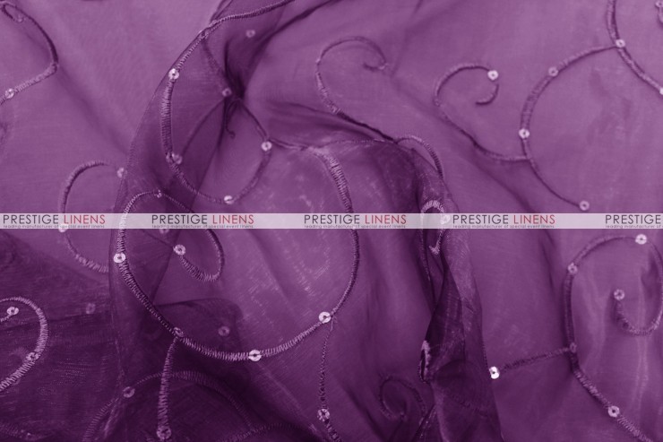 Ferial Organza - Fabric by the yard - Lt Plum