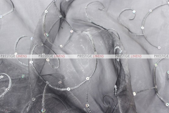 Mirror Organza - Fabric by the yard - 1126 Silver - Prestige Linens