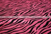 Flocking Zebra Taffeta - Fabric by the yard - Candy Pink