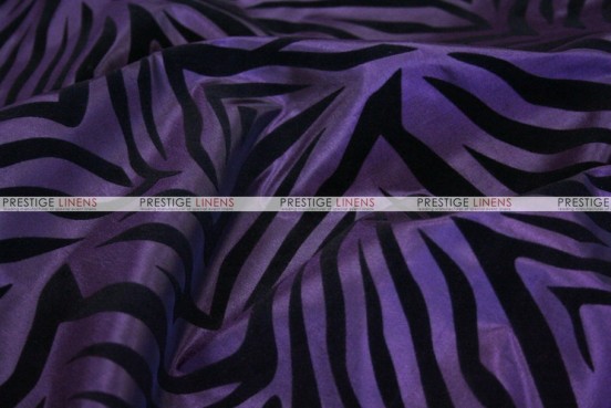 Flocking Zebra Taffeta - Fabric by the yard - Plum