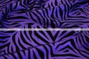 Flocking Zebra Taffeta - Fabric by the yard - Purple