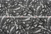 French Lace - Fabric by the yard - Black