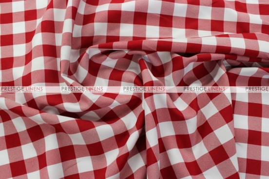 Gingham Buffalo Check - Fabric by the yard - Red