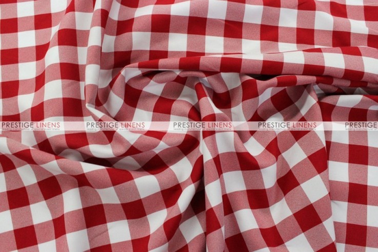 Gingham Buffalo Check - Fabric by the yard - Red