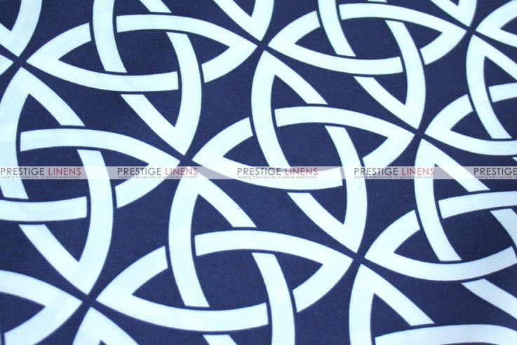 Infinity Print - Fabric by the yard - Navy