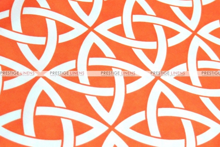 Infinity Print - Fabric by the yard - Orange