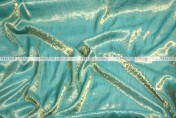 Iridescent Crush - Fabric by the yard - Turquoise/Gold
