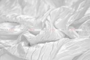 Italian Crush Satin - Fabric by the yard - White