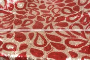 Jaipur - Fabric by the yard - Red/Gold