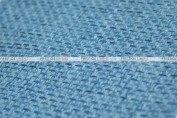 Jute Linen - Fabric by the yard - Skyblue