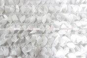 Leaf Petal Taffeta - Fabric by the yard - White