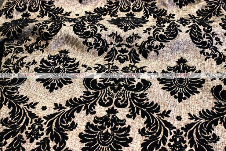 Linen Damask - Fabric by the yard - Khaki