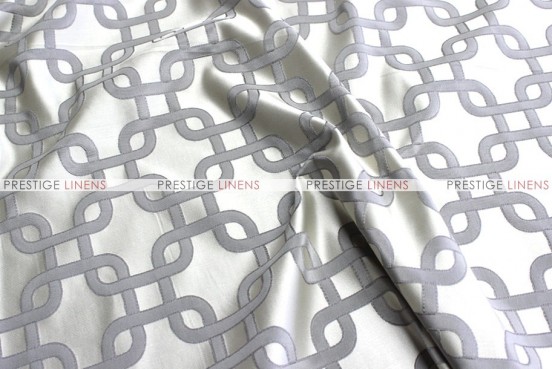 Links Jacquard - Fabric by the yard - Silver