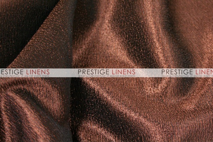 Designer Monogram Brown Satin Fabric