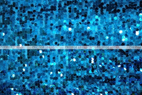 Mesh Sequins Embroidery - Fabric by the yard - Turquoise