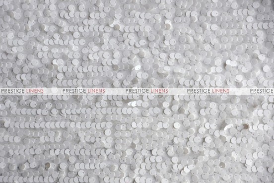 Mesh Sequins Embroidery - Fabric by the yard - White