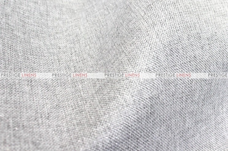 Metallic Linen - Fabric by the yard - Platinum