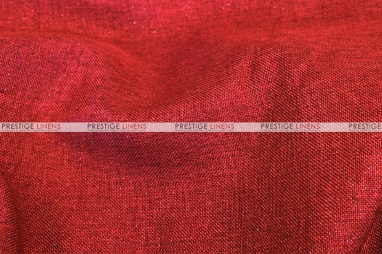 Metallic Linen - Fabric by the yard - Red