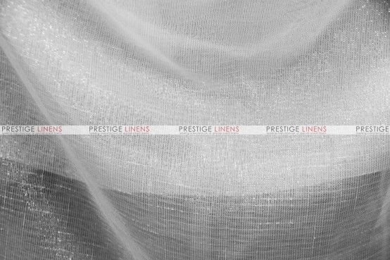 Metallic Sheer Linen - Fabric by the yard - Silver