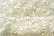 Mini Rosette - Fabric by the yard - Ivory
