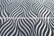 Morocco - Fabric by the yard - Black/Silver