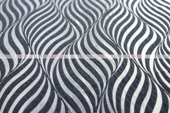 Morocco - Fabric by the yard - Black/Silver