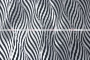 Morocco - Fabric by the yard - Black/Silver
