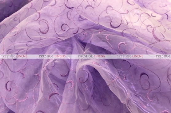 Organza Swirl - Fabric by the yard - 1026 Lavender