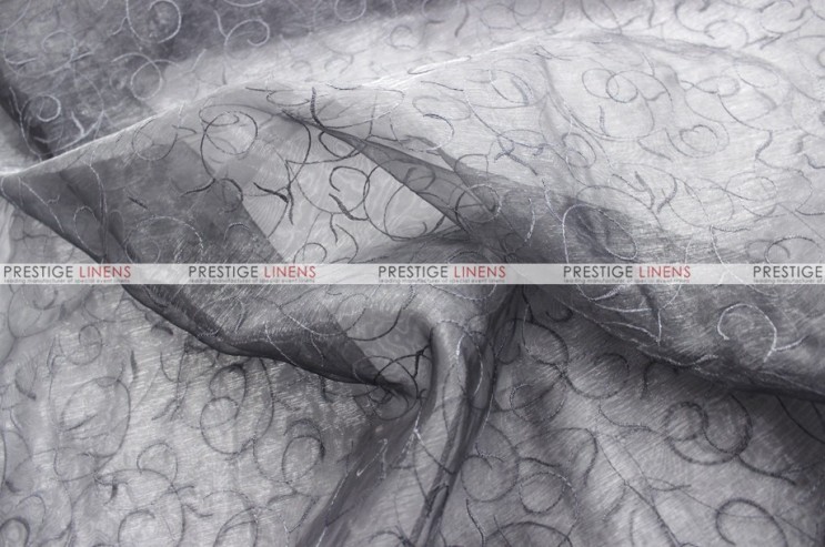 Mirror Organza - Fabric by the yard - 1126 Silver - Prestige Linens