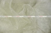 Organza Swirl - Fabric by the yard - 128 Ivory