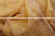 Organza Swirl - Fabric by the yard - 230 Sungold